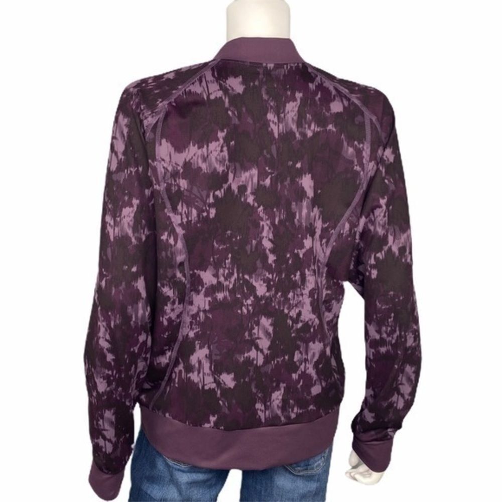 Columbia Purple Tie Dye Zip Jacket Athleisure Activewear Casual Streetwear M - Picture 6 of 8